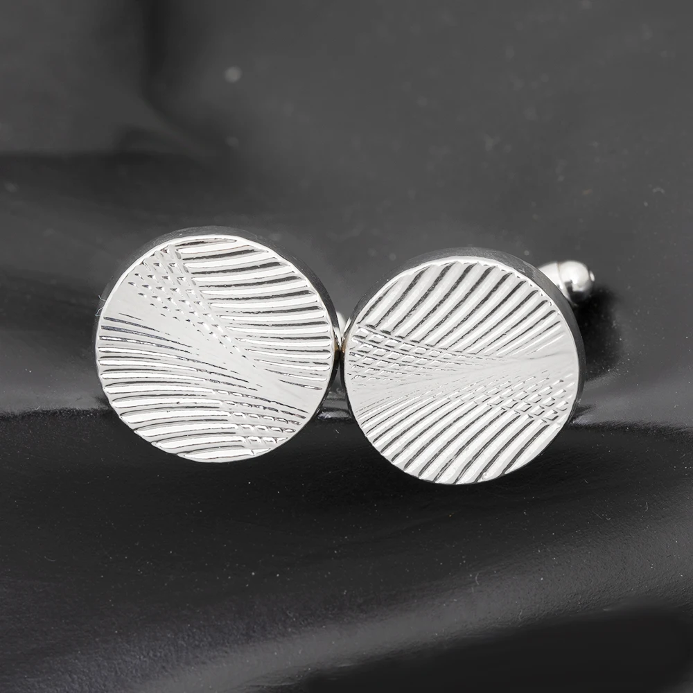 

Rock Wholesale Mens Cufflinks Blank Helicoid Cuff Links For Wedding Birthday Anniversary Father's Day Gift Round Button