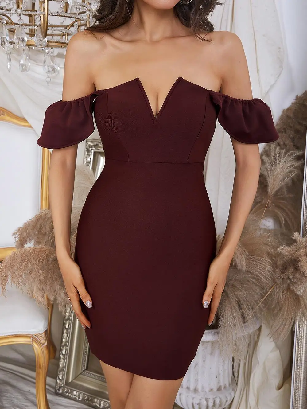 Women Summer Sexy Backless Mini Burgundy Black Bodycon Bandage Dress 2022 Chic Designer Elegant Evening Club Party Dress
Women Summer Sexy Backless Mini Burgundy Black Bodycon Bandage Dress 2022 Chic Designer Elegant Evening Club Party Dress
