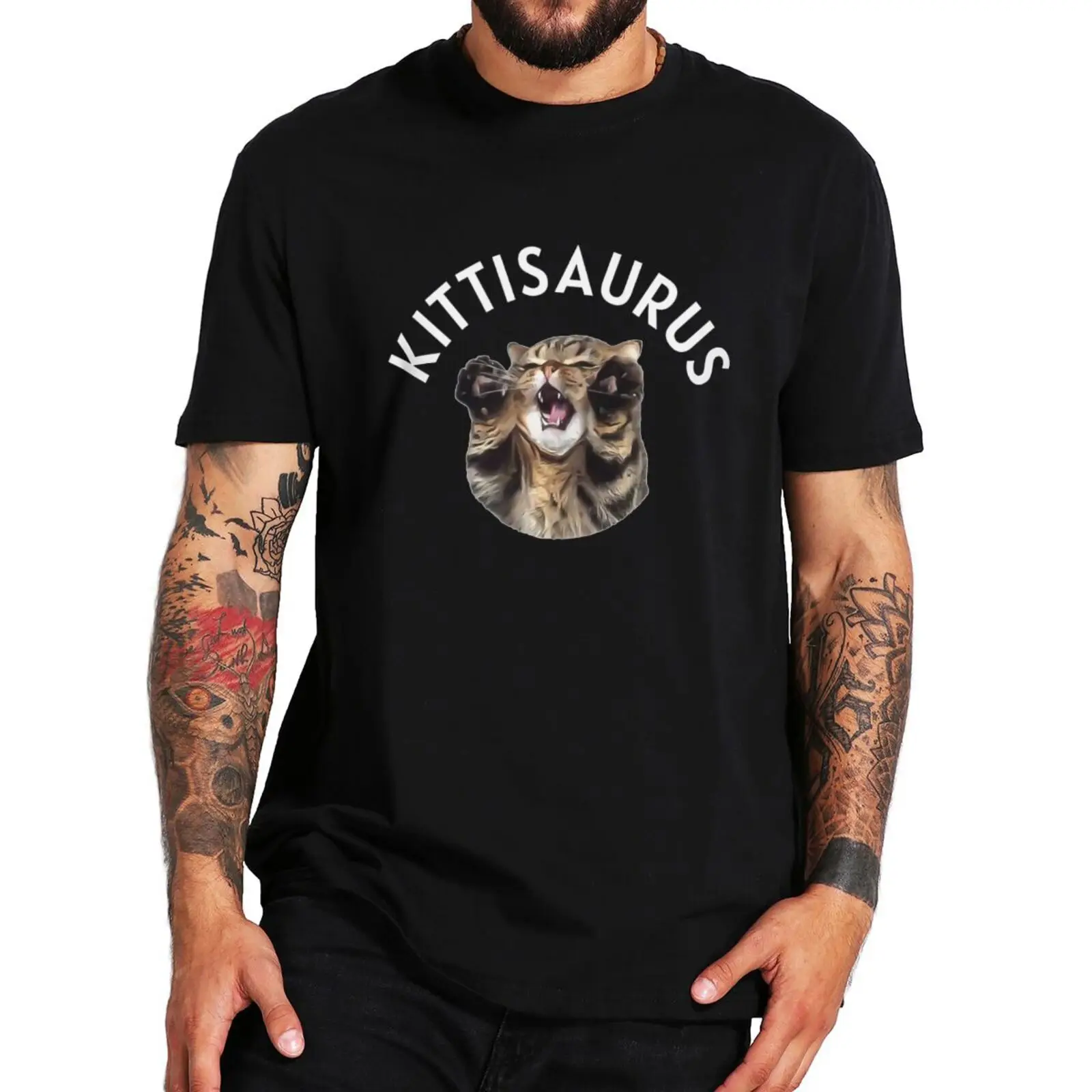Kittisaurus Cute T Shirt Funny Cat Lovers Classic Tee Tops Korean YouTuber Fans Kawaii Tshirt For Men Women 100% Cotton
Kittisaurus Cute T Shirt Funny Cat Lovers Classic Tee Tops Korean YouTuber Fans Kawaii Tshirt For Men Women 100% Cotton