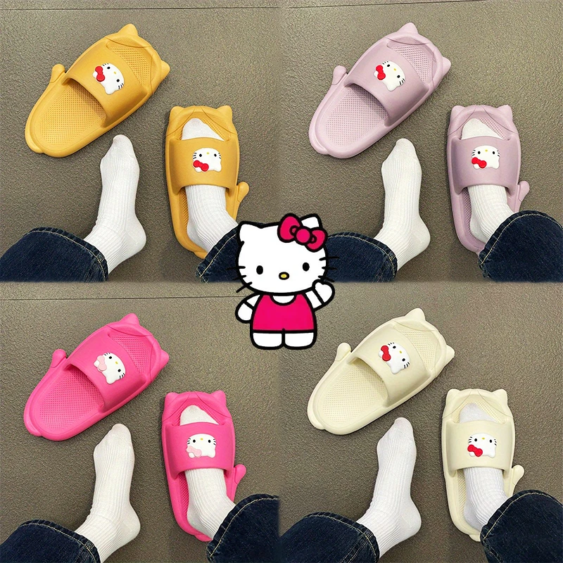 2023 Hello Kittys Slippers Kawaii Cartoon Anime Sanrio Cute Student Bathroom Dormitory Sandals Flip-Flop Toys Girls Gifts
2023 Hello Kittys Slippers Kawaii Cartoon Anime Sanrio Cute Student Bathroom Dormitory Sandals Flip-Flop Toys Girls Gifts