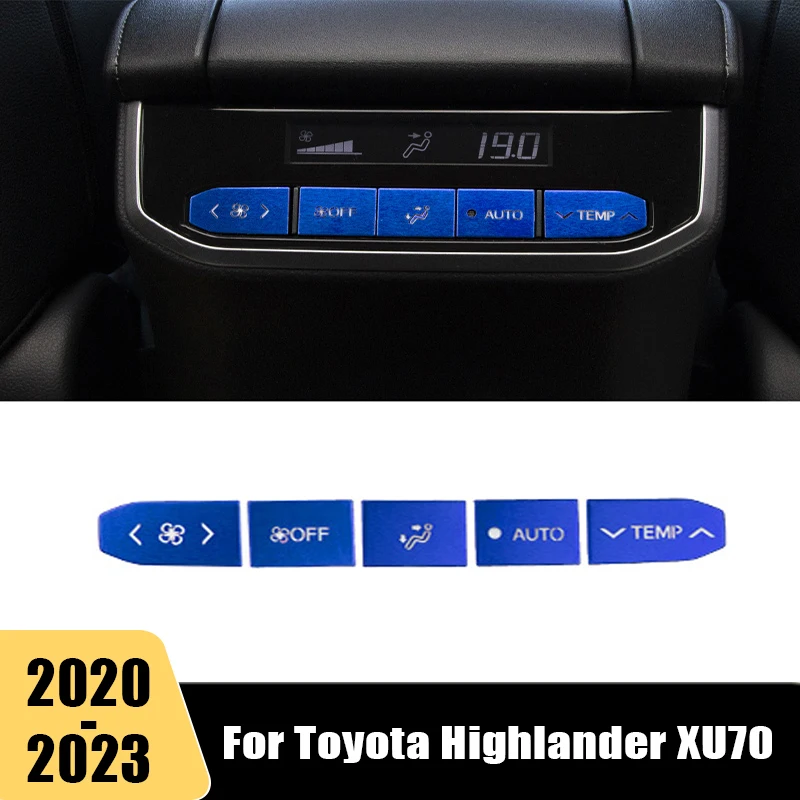 Car Accessories For Toyota Highlander XU70 Kluger 2020 2021 2022 2023 Rear Row AC Air Conditioner Switch Button Cover Trims
Car Accessories For Toyota Highlander XU70 Kluger 2020 2021 2022 2023 Rear Row AC Air Conditioner Switch Button Cover Trims