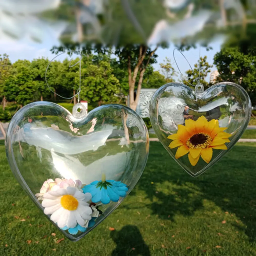 10pcs DIY Transparent Heart Shaped Ball Clear Plastic Christmas Ball Anging Pendant Fillable Ornament Gift Decoration 6/8/10cm
10pcs DIY Transparent Heart Shaped Ball Clear Plastic Christmas Ball Anging Pendant Fillable Ornament Gift Decoration 6/8/10cm