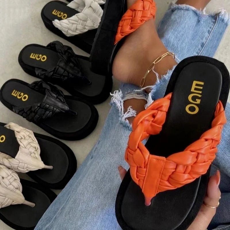 Outdoor Slippers Women Shoes Fashion Wedges Casual Flip Flops Dress Platform Shallow Sport Slides Low Heels Sandals Sandalias 43
Outdoor Slippers Women Shoes Fashion Wedges Casual Flip Flops Dress Platform Shallow Sport Slides Low Heels Sandals Sandalias 43