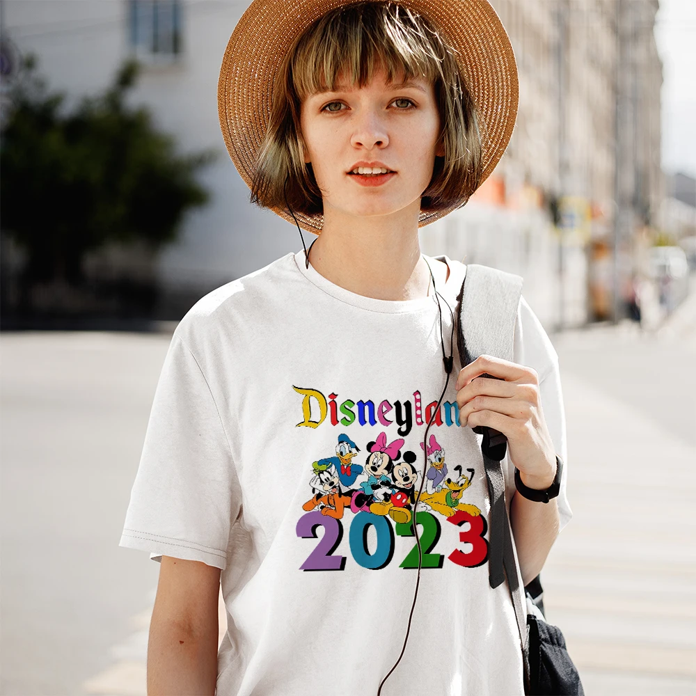 Disneyland Mickey and Friends Fashion Women Blouses 2023 New Casual Travel White T-shirt Summer All-match Y2k Short Sleeve Tops
Disneyland Mickey and Friends Fashion Women Blouses 2023 New Casual Travel White T-shirt Summer All-match Y2k Short Sleeve Tops