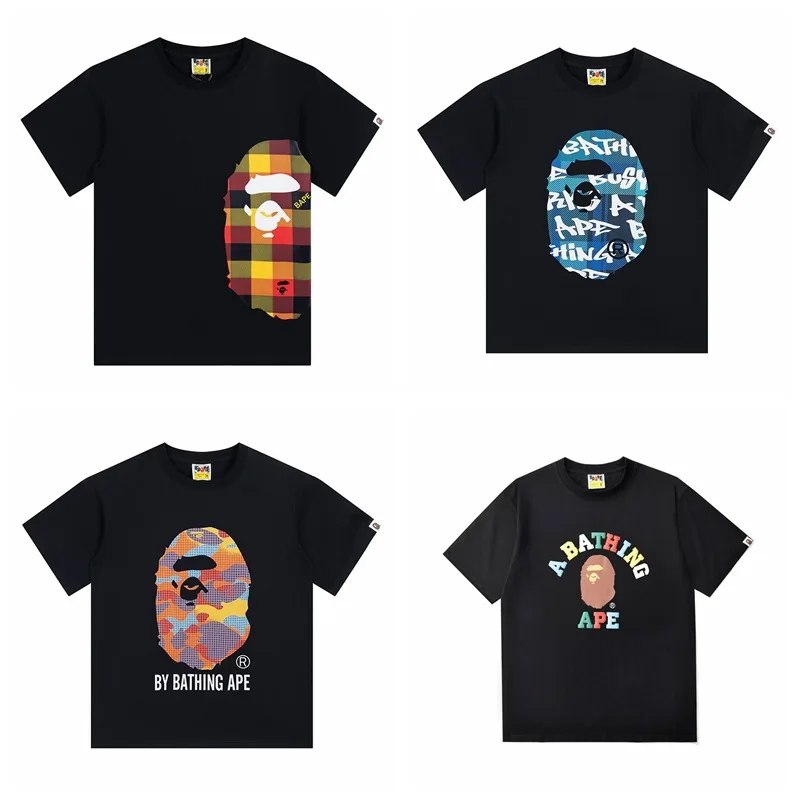 2023 tide men's casual letters round neck T-shirt men and women couples loose short-sleeved Bapes T-shirt Cotton short sleeve
2023 tide men's casual letters round neck T-shirt men and women couples loose short-sleeved Bapes T-shirt Cotton short sleeve