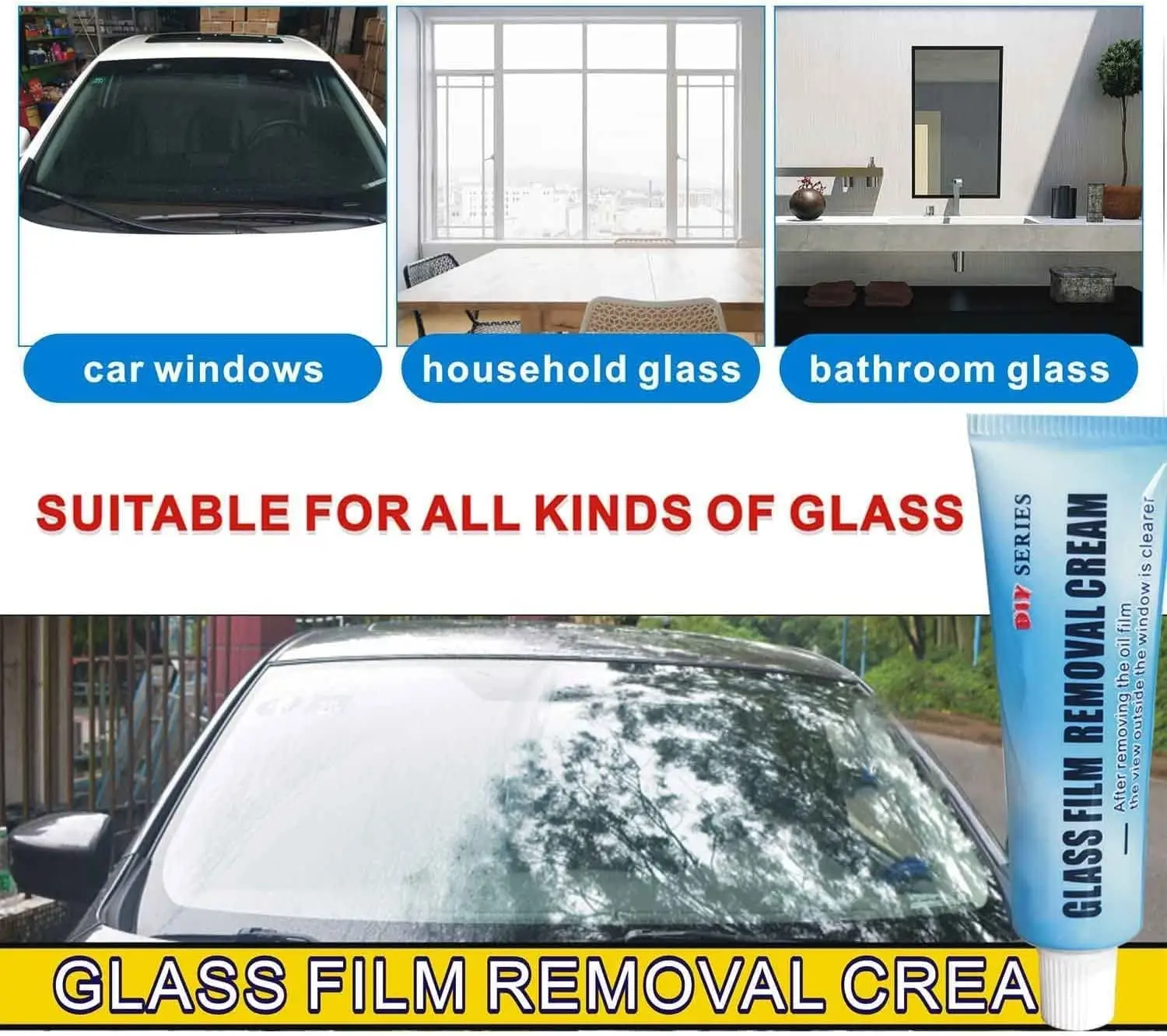 Universal Car Glass Polishing Degreaser Cleaner Oil Film Clean Polish Paste for Bathroom Window Glass Windshield Windscreen
Universal Car Glass Polishing Degreaser Cleaner Oil Film Clean Polish Paste for Bathroom Window Glass Windshield Windscreen