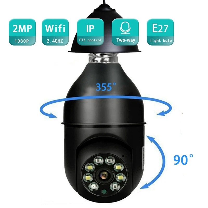 IP-камера с инфракрасным ночным видением, 200 Вт, E27, Wi-Fi, 2PM камера видеонаблюдения умный дом внутренний монитор безопасности детский фотоаппар...
IP-камера с инфракрасным ночным видением, 200 Вт, E27, Wi-Fi, 2PM камера видеонаблюдения умный дом внутренний монитор безопасности детский фотоаппар...