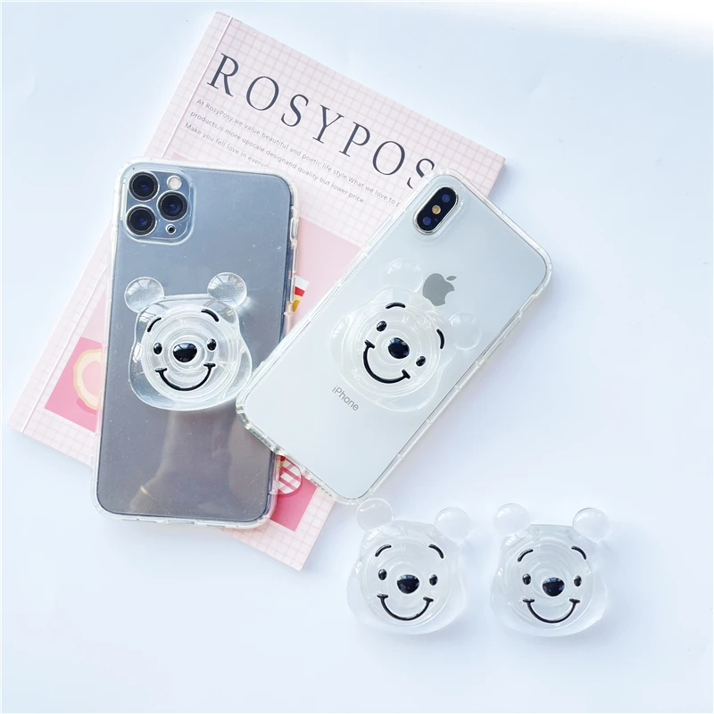 Popular 3D Transparent Bear Foldable Stretch Grip Tok Phone Holder Socket Griptok Finger Ring Talk Holder for Iphone Xiaomi
Popular 3D Transparent Bear Foldable Stretch Grip Tok Phone Holder Socket Griptok Finger Ring Talk Holder for Iphone Xiaomi