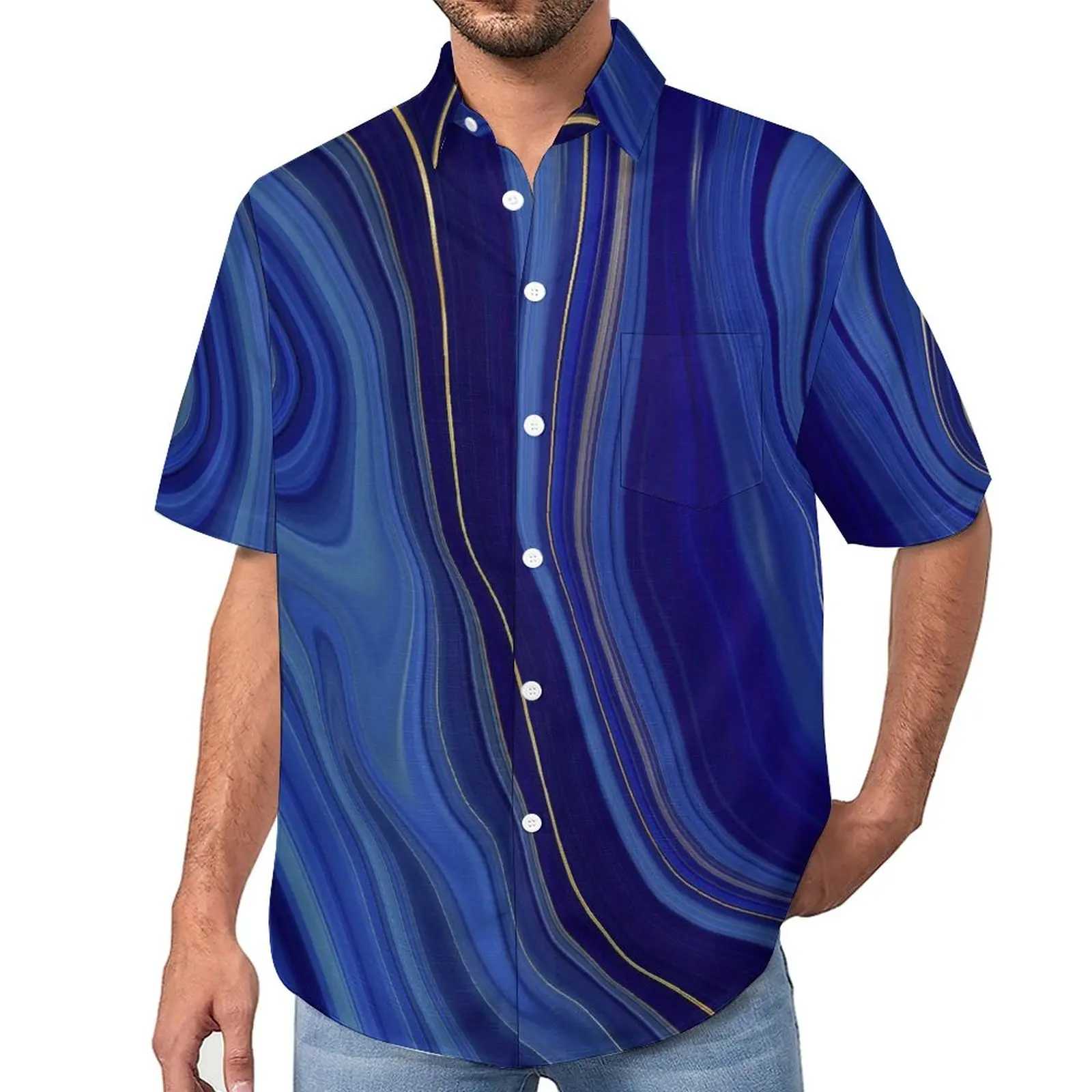 Abstract Marble Blouses Man Blue Liquid Casual Shirts Summer Short-Sleeved Printed Streetwear Oversized Beach Shirt Gift
Abstract Marble Blouses Man Blue Liquid Casual Shirts Summer Short-Sleeved Printed Streetwear Oversized Beach Shirt Gift