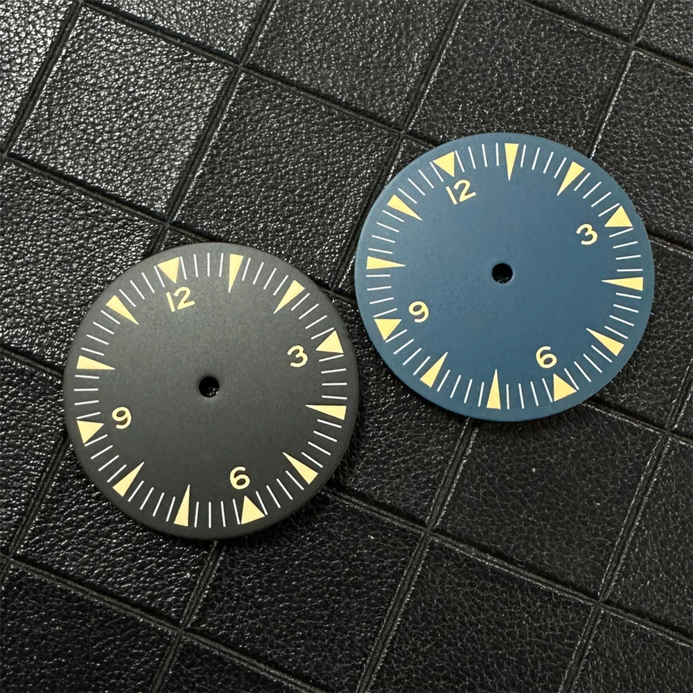 

Watch Parts Blue/Black Sterile Dials with Luminous 31mm Watch Dial for NH35 NH36 NH70 4R 7S Movement, Fit 3 o'clock