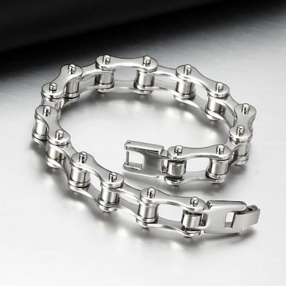 Stainless Steel Bracelet Men's Bike Bike Motorcycle Chain Bracelet Punk Bracelet Exquisite Gift for Friends
Stainless Steel Bracelet Men's Bike Bike Motorcycle Chain Bracelet Punk Bracelet Exquisite Gift for Friends