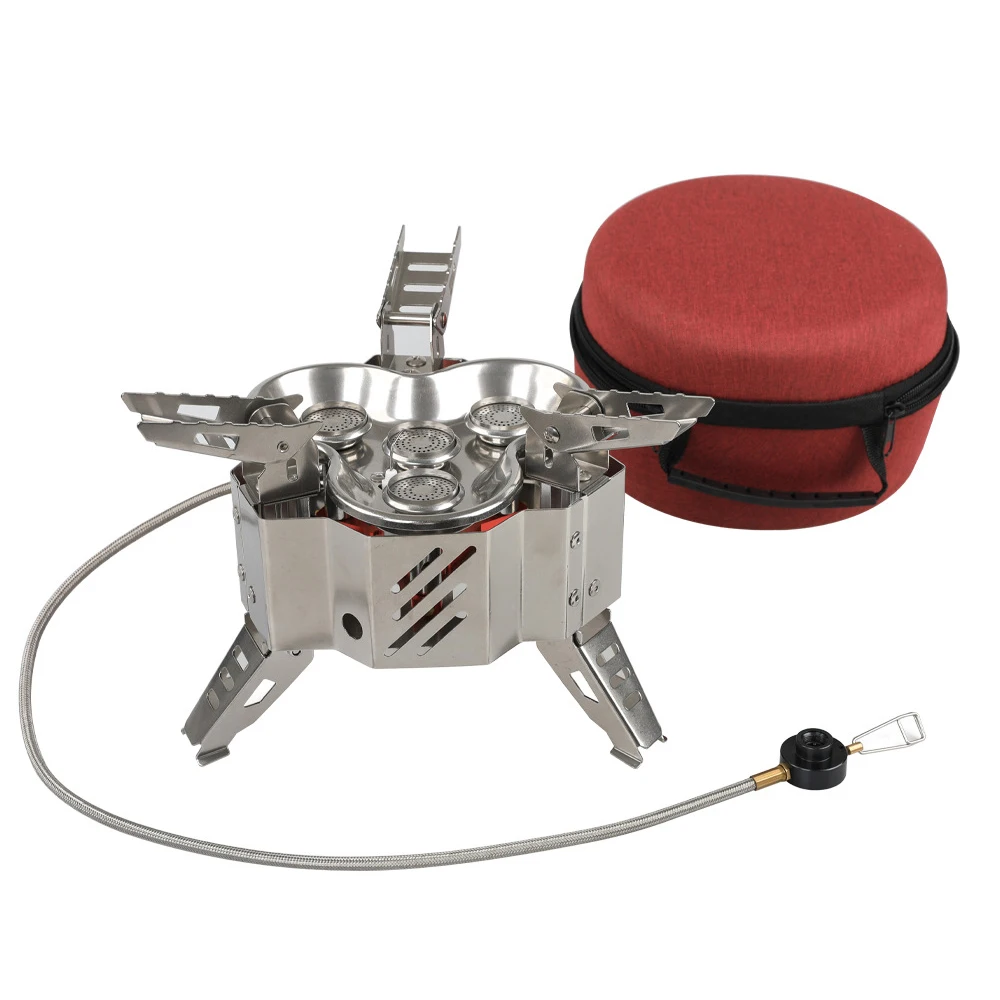 Folding Outdoor Gas Stove Ultralight Windproof Stove with Storage Bag Strong Firepower Camping Picnic Cooking Furnace 
Folding Outdoor Gas Stove Ultralight Windproof Stove with Storage Bag Strong Firepower Camping Picnic Cooking Furnace