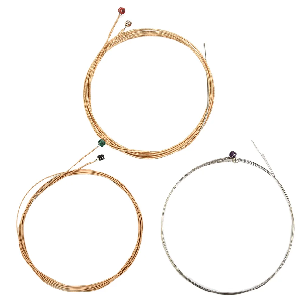 6Pcs/Set Acoustic Guitar Strings Parts Full Size 09-45 10-50 11-52 12-54 13-56 Universal Strings For 6 String Acoustic Guitars
6Pcs/Set Acoustic Guitar Strings Parts Full Size 09-45 10-50 11-52 12-54 13-56 Universal Strings For 6 String Acoustic Guitars
