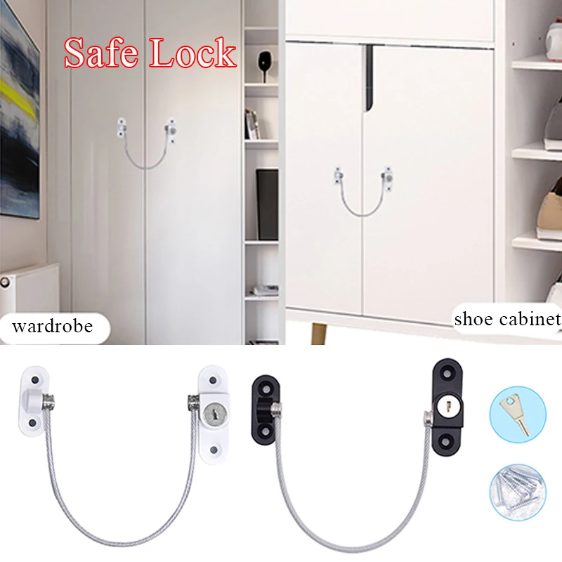 Drawer Lock Window Cable Restrictor Child Safety Lock Security Lock Window Lock Multifunctional Safe Easy to Install Durable
Drawer Lock Window Cable Restrictor Child Safety Lock Security Lock Window Lock Multifunctional Safe Easy to Install Durable