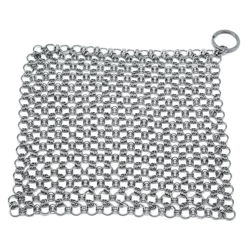 Очиститель Из Нержавеющей Стали Chainmail, очиститель с подвесным кольцом для чугунной кастрюли, много посуды-квадратный 7x7 дюймов
Очиститель Из Нержавеющей Стали Chainmail, очиститель с подвесным кольцом для чугунной кастрюли, много посуды-квадратный 7x7 дюймов