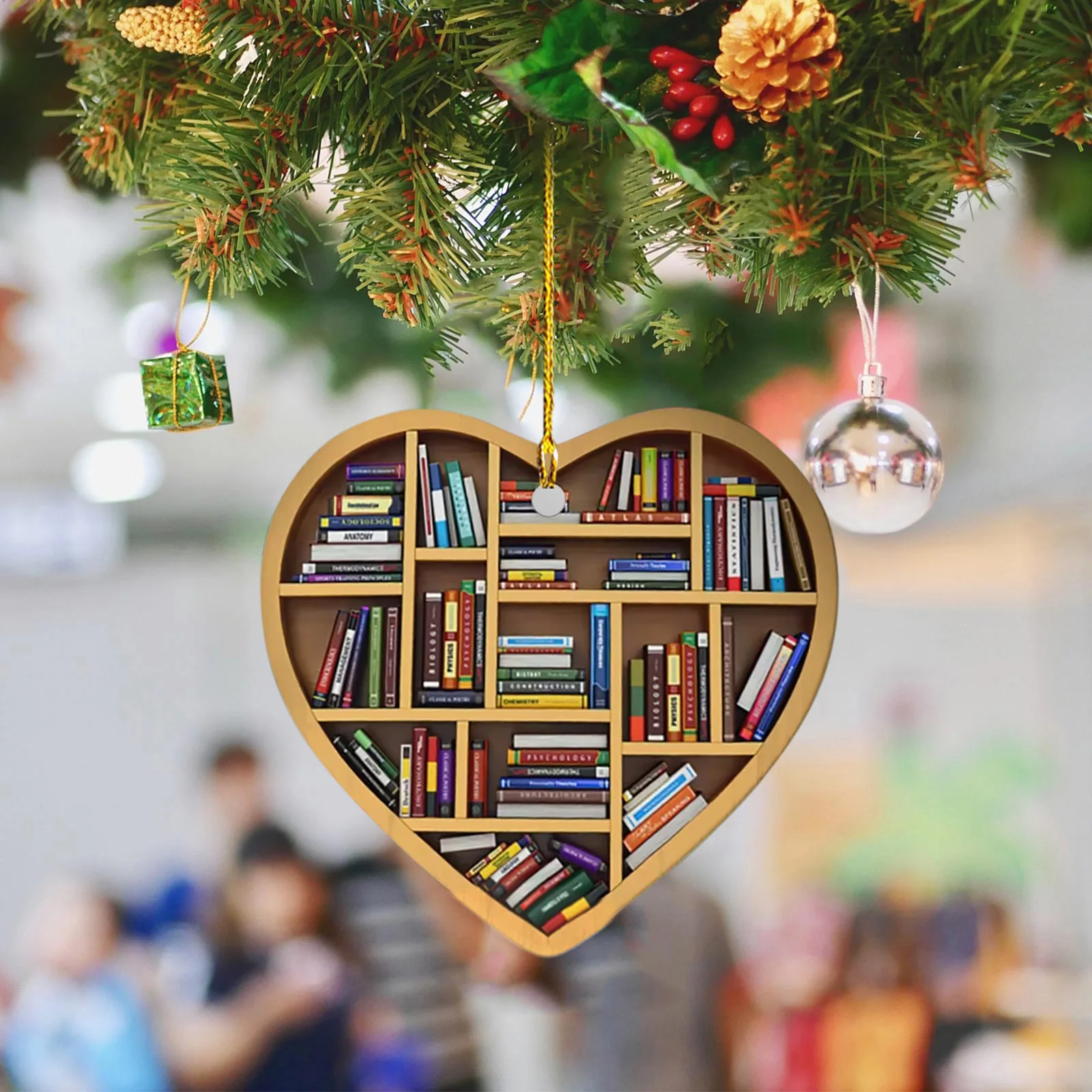 Book Lovers Heart Ornament Acrylic love pendant bookshelf Christmas tree pendant home desktop decoration
Book Lovers Heart Ornament Acrylic love pendant bookshelf Christmas tree pendant home desktop decoration