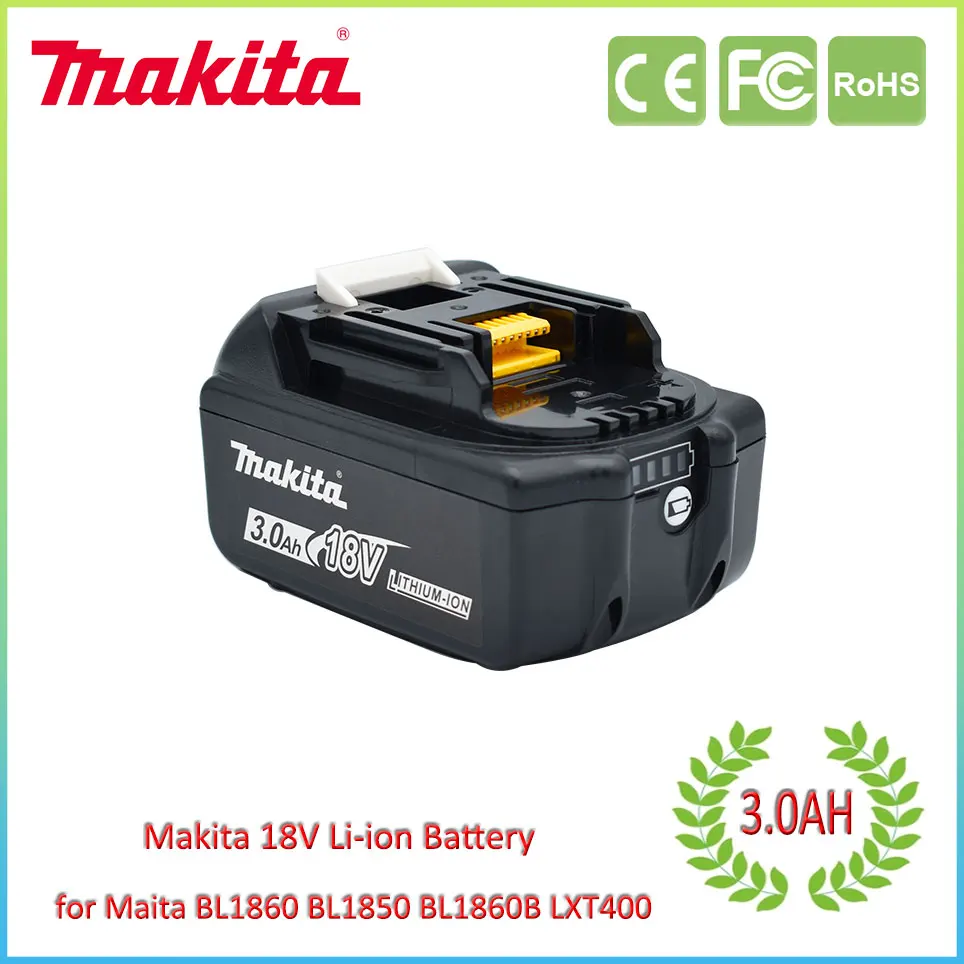 2023 Upgraded Makita 18V Battery 3A/4A/5A/6A for BL1830B BL1850B BL1850 BL1840 BL1860 BL1815 Replacement Lithium Battery
2023 Upgraded Makita 18V Battery 3A/4A/5A/6A for BL1830B BL1850B BL1850 BL1840 BL1860 BL1815 Replacement Lithium Battery