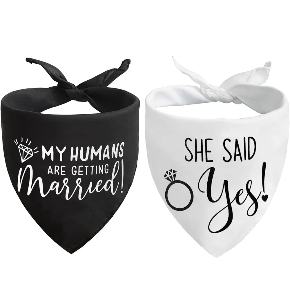 My Humans are Getting Married She Said Yes Dog Bandana Engagement Announcement Dog Wedding Bandana Pet Scarf Accessories
My Humans are Getting Married She Said Yes Dog Bandana Engagement Announcement Dog Wedding Bandana Pet Scarf Accessories