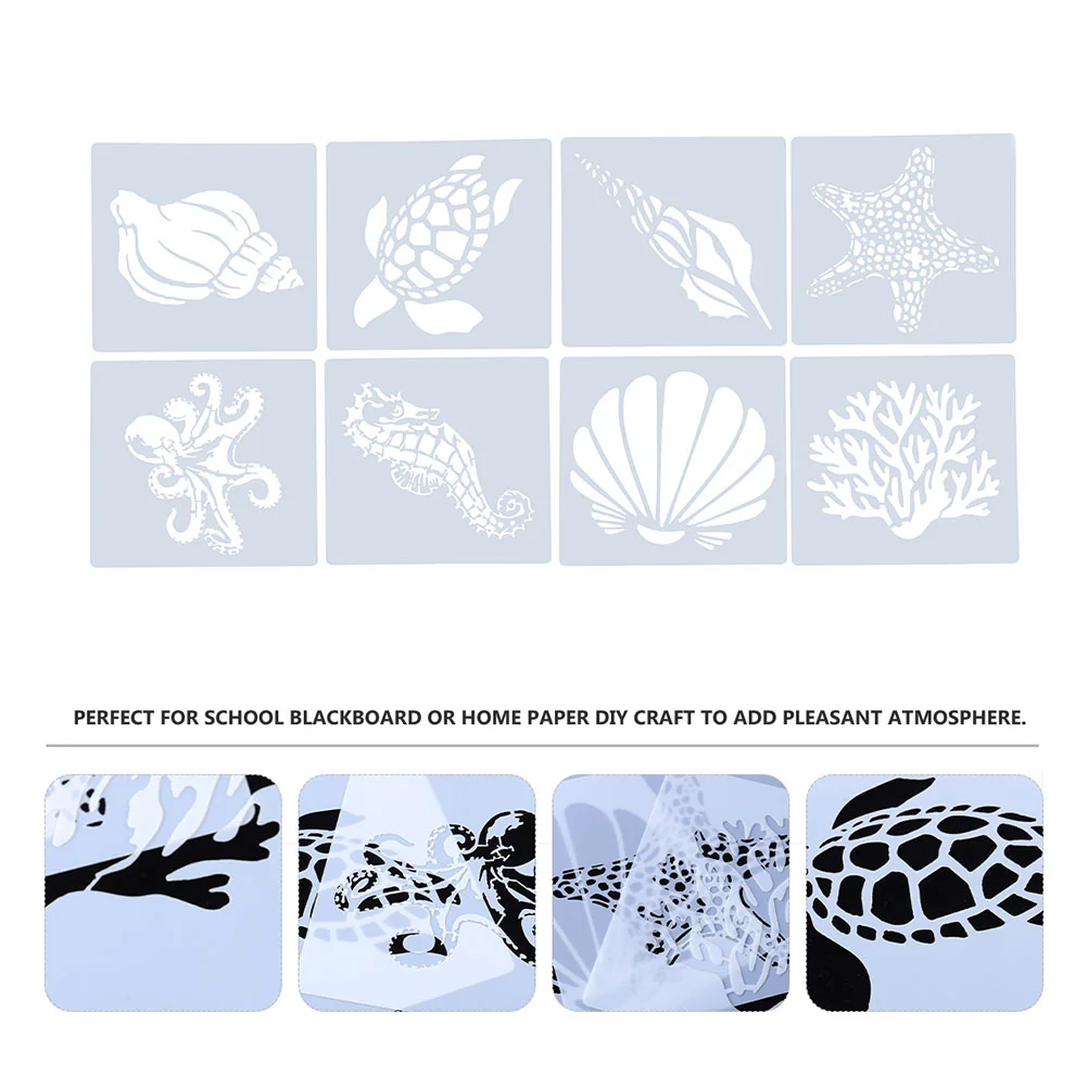 16pcs Portable Useful Creative Hollow Painting Template Kids DIY Stencils Aquatic Creatures Drawing Stencils
16pcs Portable Useful Creative Hollow Painting Template Kids DIY Stencils Aquatic Creatures Drawing Stencils