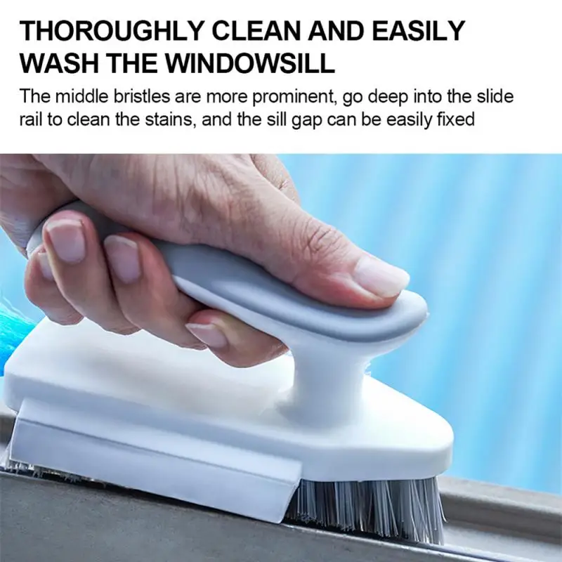 

In 1 Tile And Grout Cleaning Brush Corner Scrubber Brush Tool Tub Tile Floor Scrubber Brushes Multifunctional Gap Brush