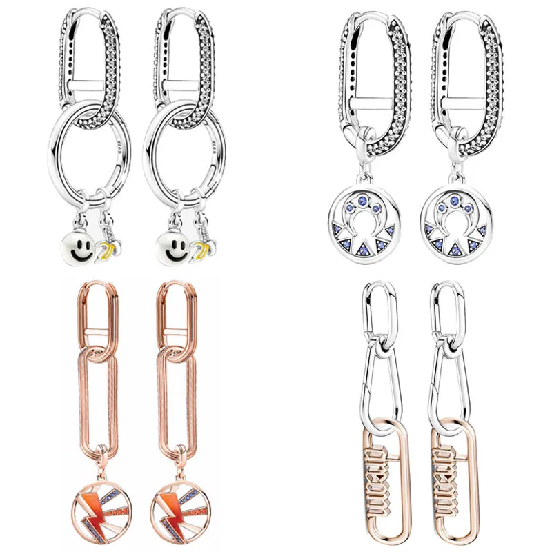 925 Sterling Silver Popular Earring Rose Light Me Up Cool Banana Moon Power Dream Hoop Link Earring Set For Women Jewelry Gift
925 Sterling Silver Popular Earring Rose Light Me Up Cool Banana Moon Power Dream Hoop Link Earring Set For Women Jewelry Gift