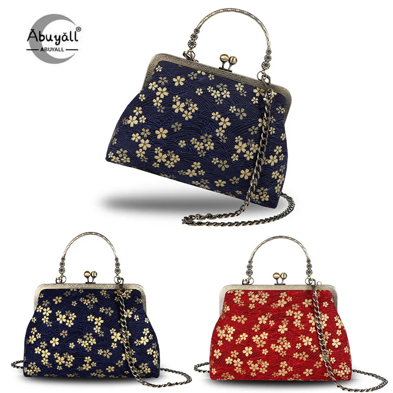 Abuyall Women Eevening Handbag Top Handle Matal Frame Floral Cavas Small Vintage Chain Strap Shoulder Bag Spring Winter Weddding
Abuyall Women Eevening Handbag Top Handle Matal Frame Floral Cavas Small Vintage Chain Strap Shoulder Bag Spring Winter Weddding