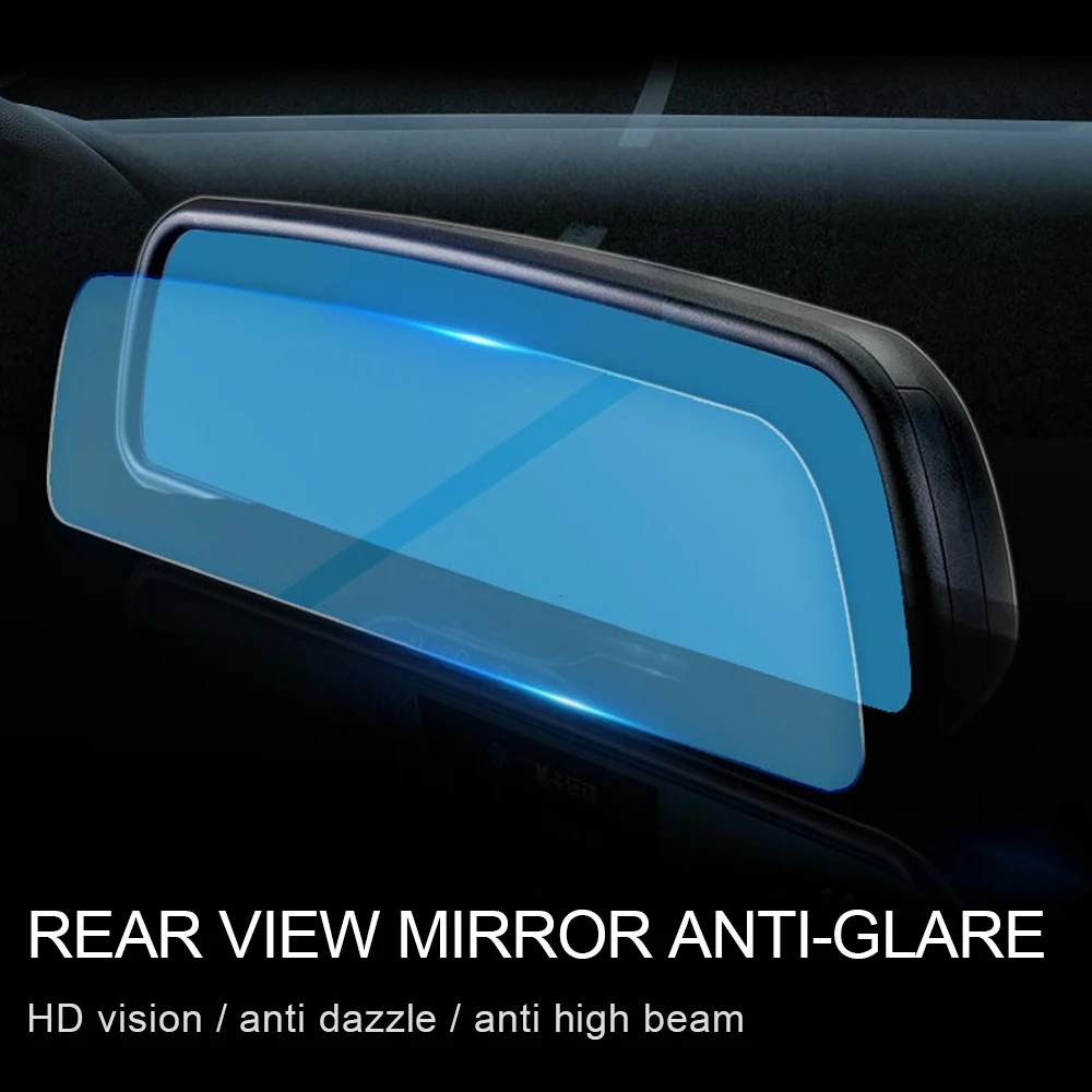 

1pc Car Rearview Mirror Anti Glare Film Waterproof Rainproof Anti Fog Nano Car Mirror Film Car Accessories Fits Motors SUV Truck