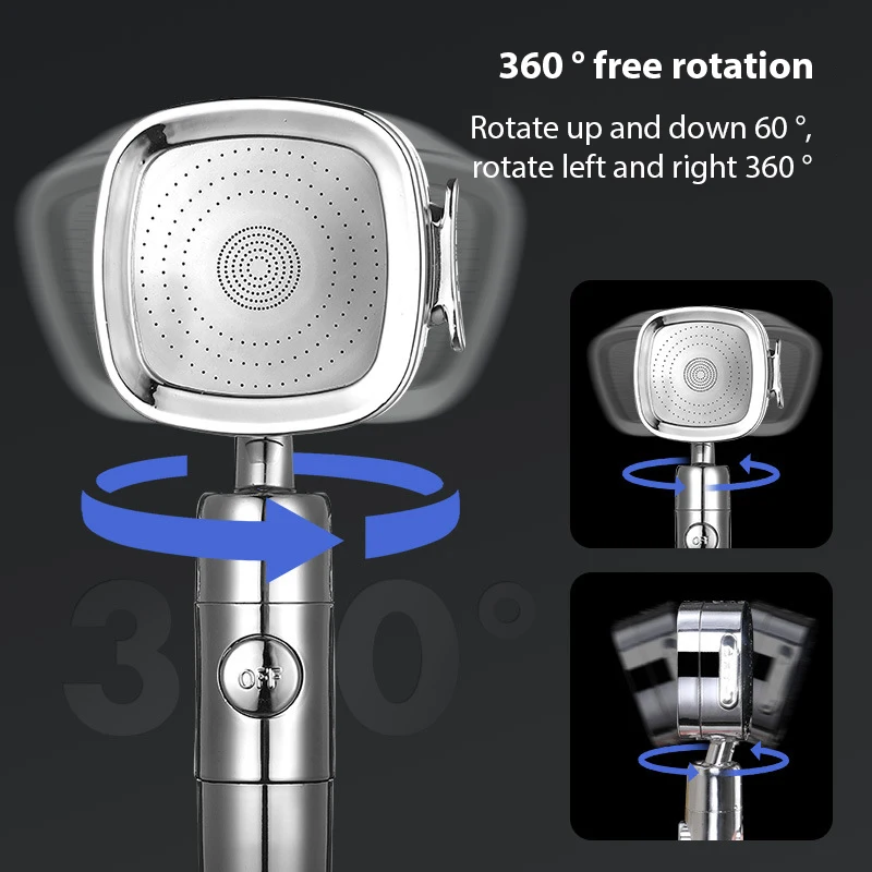 Shower Head Water Saving Spray 4 Mode Adjustable High Pressure Shower One-Key Stop Water Massage Eco Shower Bathroom Accessories
Shower Head Water Saving Spray 4 Mode Adjustable High Pressure Shower One-Key Stop Water Massage Eco Shower Bathroom Accessories