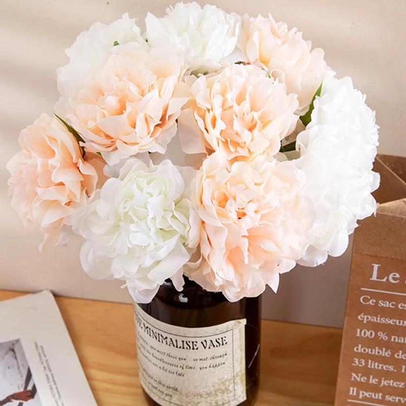 5pcs Peonies Fake Flowers Artificial Peony Flowers Bouquet for Wedding Decoration Home Decor Silk Hydrangeas Flower Table Decor
5pcs Peonies Fake Flowers Artificial Peony Flowers Bouquet for Wedding Decoration Home Decor Silk Hydrangeas Flower Table Decor