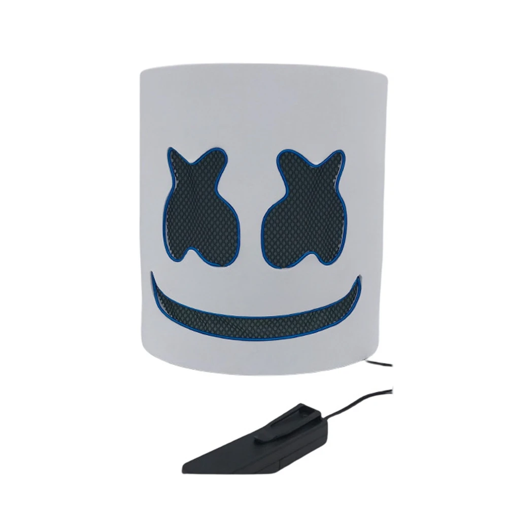 Glowing Mask Marshmallow DJ Music DIY Creative Glowing Headgear Masquerade Party Carnival Props Blue 
Glowing Mask Marshmallow DJ Music DIY Creative Glowing Headgear Masquerade Party Carnival Props Blue