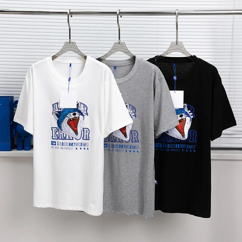 Летняя хлопковая футболка с коротким рукавом и вышивкой лисы
Летняя хлопковая футболка с коротким рукавом и вышивкой лисы