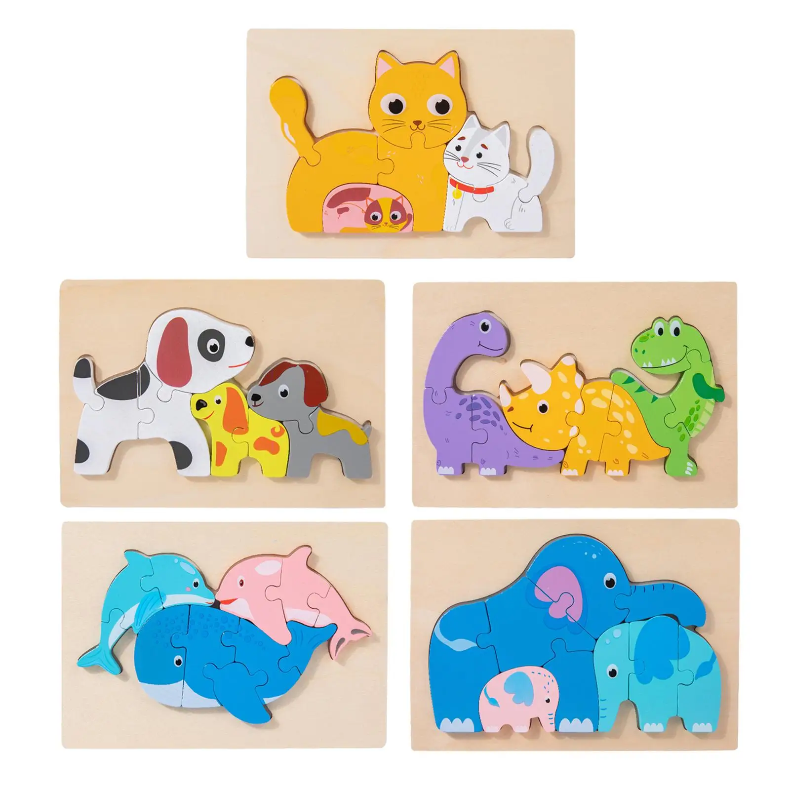 Cartoon Jigsaw 3D Puzzle Educational Toy Learning Toys Building Blocks Cognitive Pre Toys Brain Game Animal for 1 2 3 Year Old
Cartoon Jigsaw 3D Puzzle Educational Toy Learning Toys Building Blocks Cognitive Pre Toys Brain Game Animal for 1 2 3 Year Old