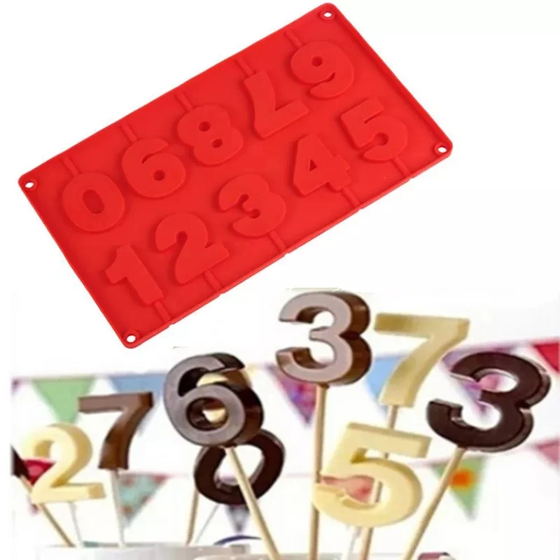 Red 1pcs 0-9 Numbers Shaped Silicone Mold Chocolate Mold Candy Cake Baking Mold DIY Silicone Forms Cake Decorating Tools
Red 1pcs 0-9 Numbers Shaped Silicone Mold Chocolate Mold Candy Cake Baking Mold DIY Silicone Forms Cake Decorating Tools