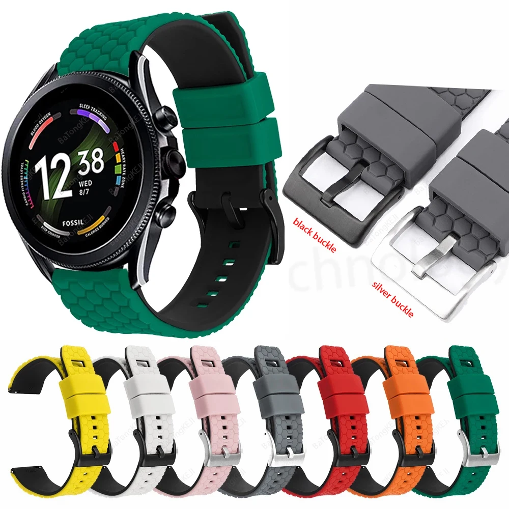 Ремешок силиконовый для Fossil GEN 6 44 мм, браслет для смарт-часов GEN 6, Fossil GEN 5E 44 мм/GEN 5 LTE 45 мм, 22 мм
Ремешок силиконовый для Fossil GEN 6 44 мм, браслет для смарт-часов GEN 6, Fossil GEN 5E 44 мм/GEN 5 LTE 45 мм, 22 мм