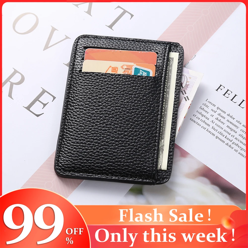 Purse Small Wallet Leather Card Holder Casual Men PU Litchee Pattern Card Holder Vintage Women Solid Color Mini Wallets
Purse Small Wallet Leather Card Holder Casual Men PU Litchee Pattern Card Holder Vintage Women Solid Color Mini Wallets