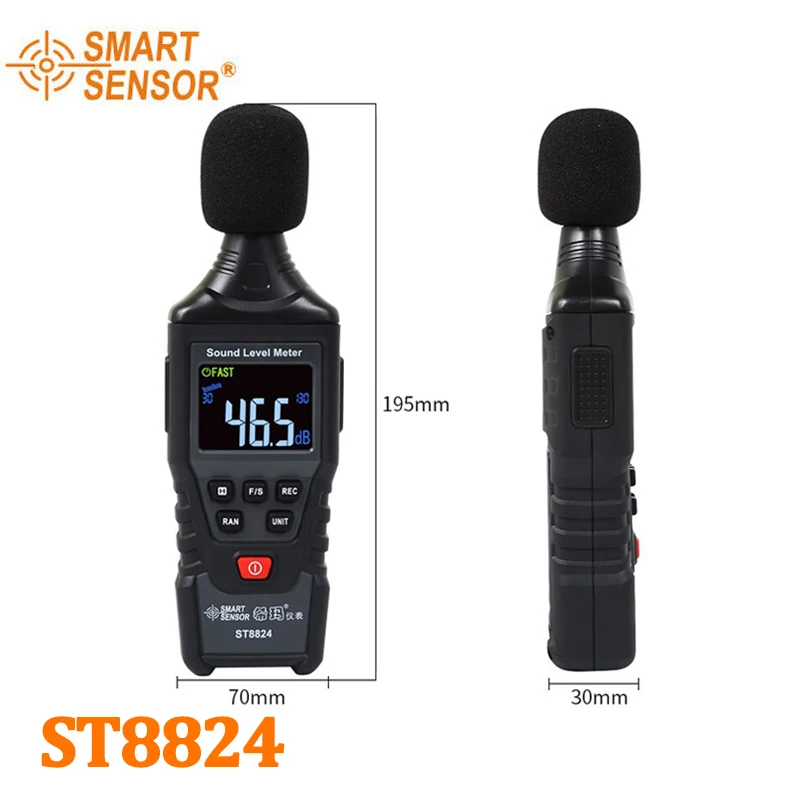 Digital Sound Level Noise Meter Decibel Detector Audio Tester Color LCD Display Metro Diagnostic Sound Noise Measurement Tools
Digital Sound Level Noise Meter Decibel Detector Audio Tester Color LCD Display Metro Diagnostic Sound Noise Measurement Tools