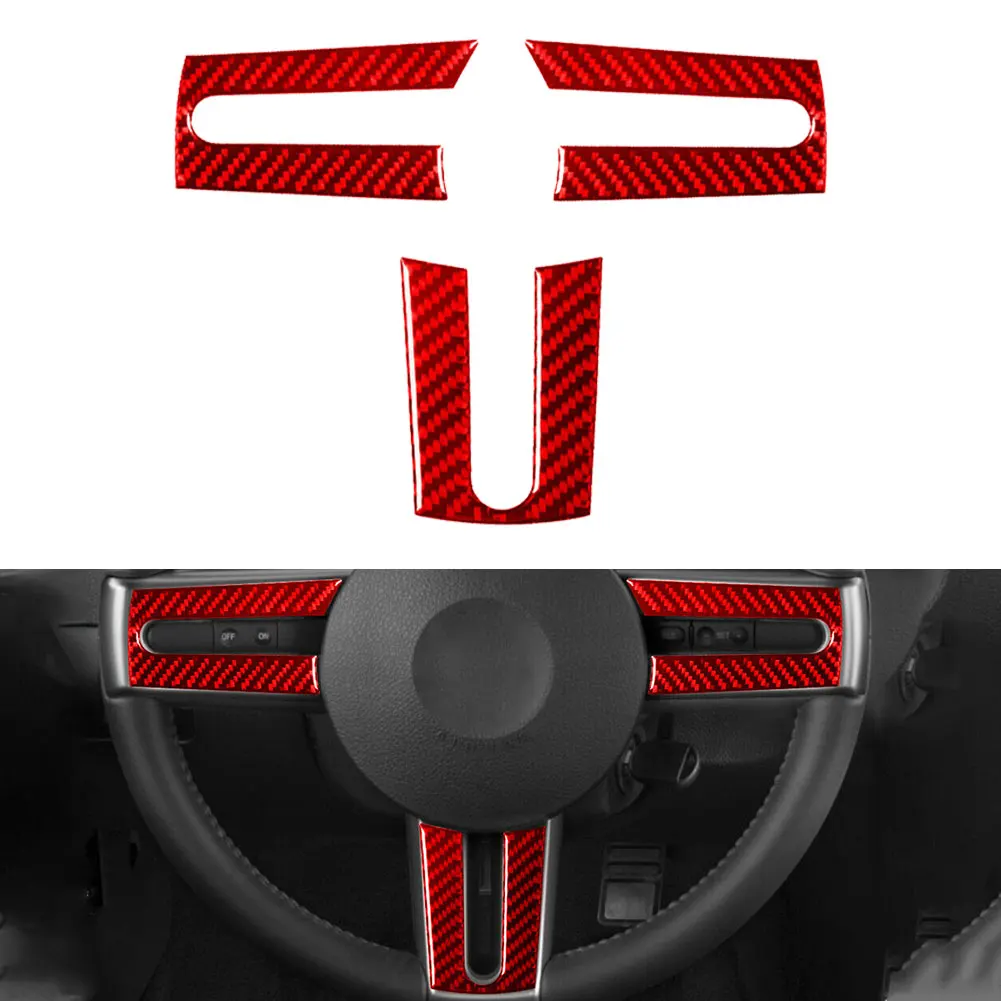 For Ford Mustang 2005-2009 Carbon Fiber Texture Steering Wheel Cover Stickers Red Car Interior Decoration Trim
For Ford Mustang 2005-2009 Carbon Fiber Texture Steering Wheel Cover Stickers Red Car Interior Decoration Trim