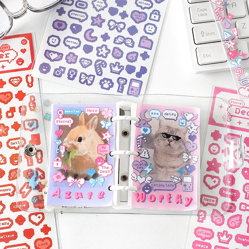 1 Sheet Cartoon Cute Pixel Heart Decorative Stickers for DIY Photo Cards Carft Scrapbook Diary Planners Poster
1 Sheet Cartoon Cute Pixel Heart Decorative Stickers for DIY Photo Cards Carft Scrapbook Diary Planners Poster