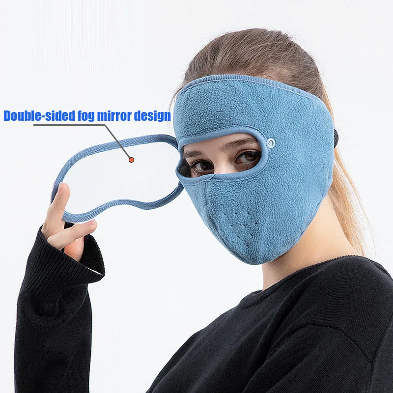 Windproof Anti Dust Face Mask Cycling Ski Breathable Masks Fleece Face Shield Hood Caps with HD Goggles Cycling Cap Balaclava
Windproof Anti Dust Face Mask Cycling Ski Breathable Masks Fleece Face Shield Hood Caps with HD Goggles Cycling Cap Balaclava