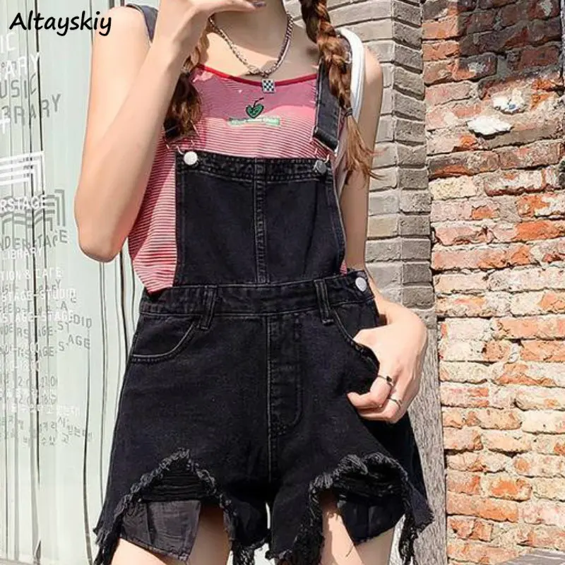 Denim Rompers Women Hand Frayed Hotsweet Vintage Irregular Summer New High Waist Streetwear Fashion Korean Style All-match Ins
Denim Rompers Women Hand Frayed Hotsweet Vintage Irregular Summer New High Waist Streetwear Fashion Korean Style All-match Ins