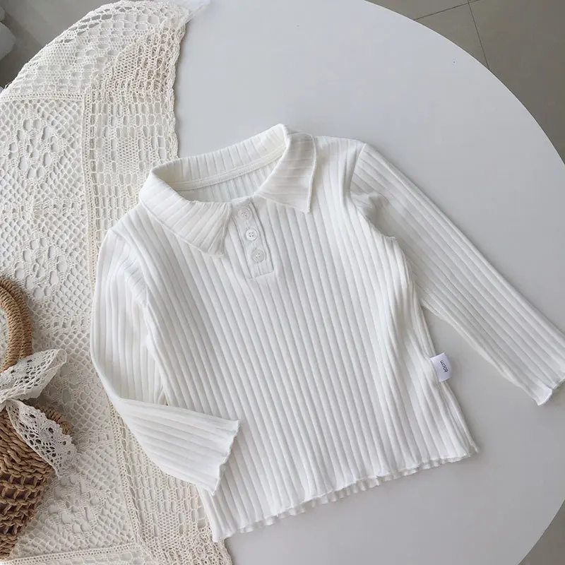 Toddler Girl Ribbed Clothes Autumn Baby Ribbed Solid Long-sleeved T-shirt Girls Doll Neck Tops Children Bottoming Shirt Clothes
Toddler Girl Ribbed Clothes Autumn Baby Ribbed Solid Long-sleeved T-shirt Girls Doll Neck Tops Children Bottoming Shirt Clothes