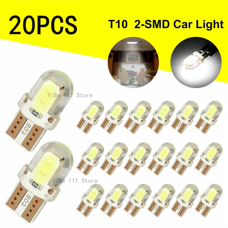 Светодиодные лампы W5W T10 COB 4SMD Canbus, белые, для авто
Светодиодные лампы W5W T10 COB 4SMD Canbus, белые, для авто