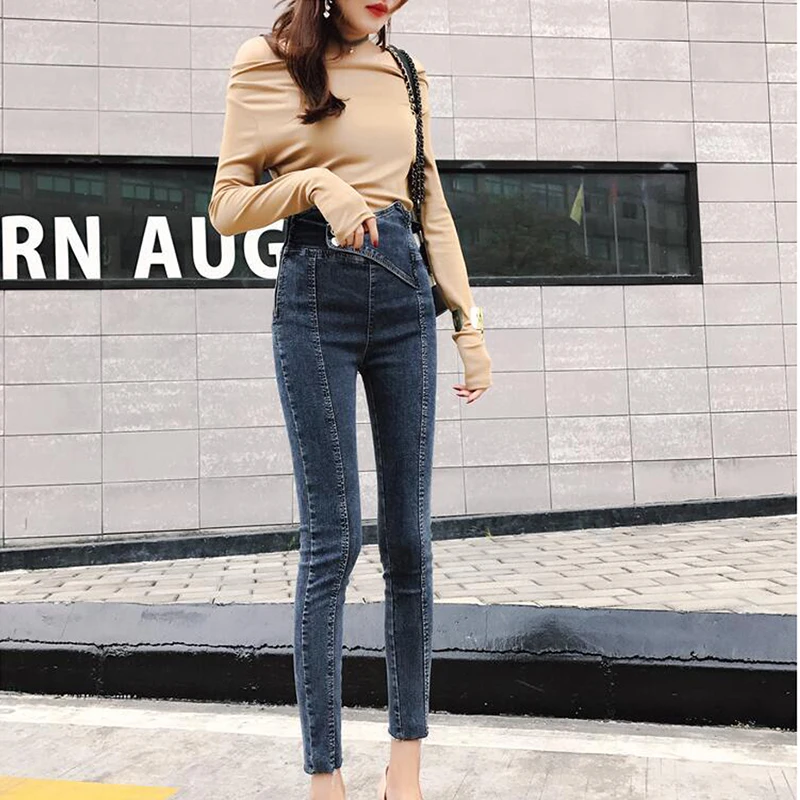 New Spring Autumn Women Jeans High Waist Female High Elastic Skinny Trousers Stretchy Slim Pencil Fashion Denim Pants Pantalones
New Spring Autumn Women Jeans High Waist Female High Elastic Skinny Trousers Stretchy Slim Pencil Fashion Denim Pants Pantalones