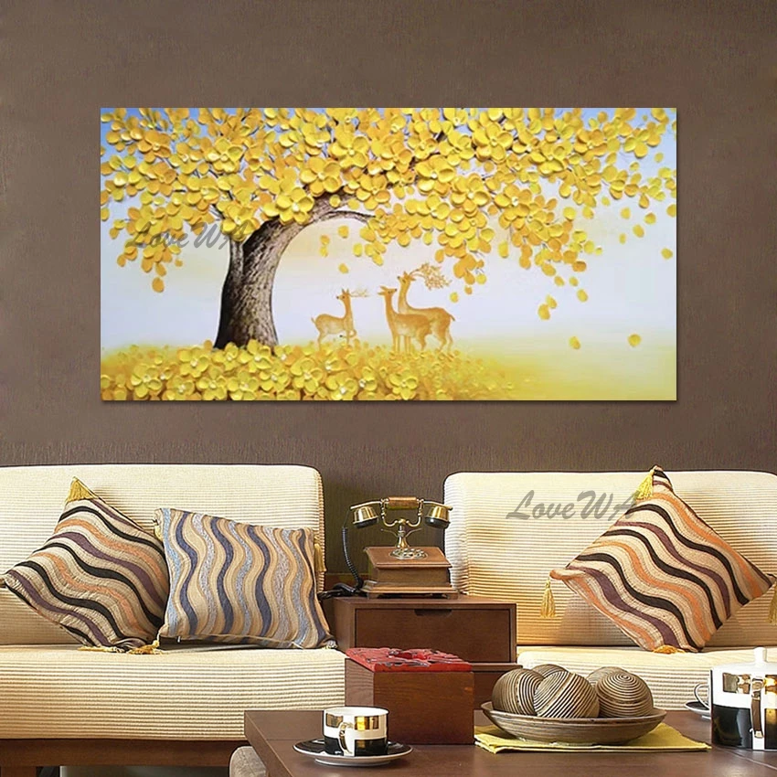 Abstract Canvas Artwork Flowers Palette Knife Painting Frameless Yellow Thick Acrylic Texture Tree Natural Scenery Wall Picture
Abstract Canvas Artwork Flowers Palette Knife Painting Frameless Yellow Thick Acrylic Texture Tree Natural Scenery Wall Picture