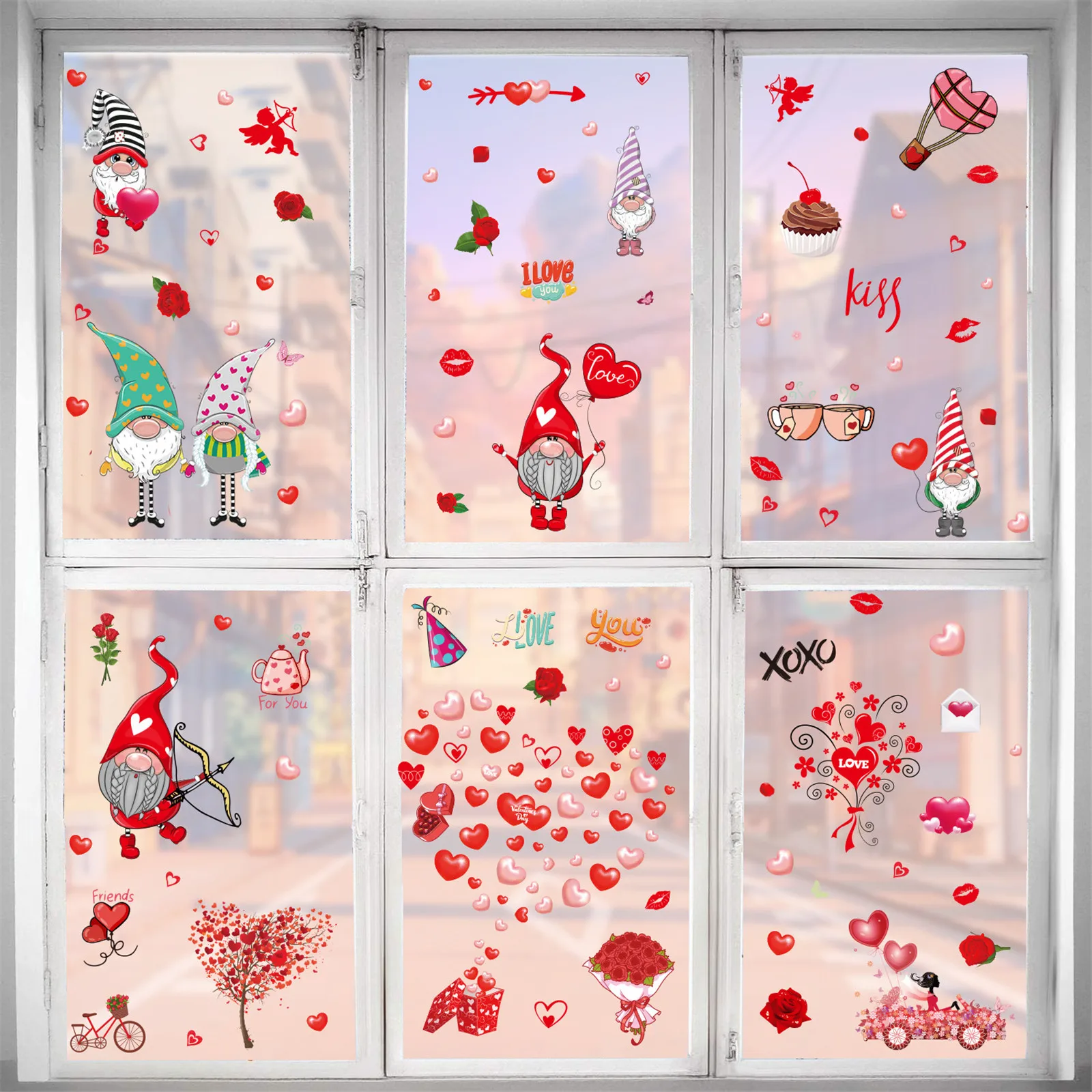 Valentine'S Day Electrostatic Sticker Shop Window Glass Door And Window Decal Decoration Creative Love Refrigerator Thick Decal
Valentine'S Day Electrostatic Sticker Shop Window Glass Door And Window Decal Decoration Creative Love Refrigerator Thick Decal