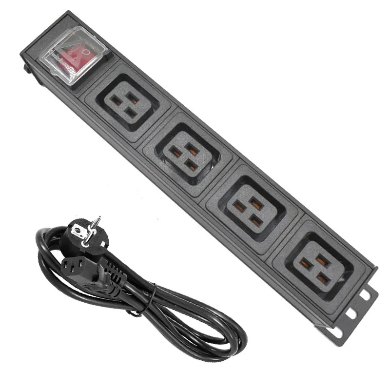 PDU Power Strip C19 Socket Distribution Unit Cabinet 4 Way AC Socket Aluminum alloy shell iec C14 port Network Cabinet Rack
PDU Power Strip C19 Socket Distribution Unit Cabinet 4 Way AC Socket Aluminum alloy shell iec C14 port Network Cabinet Rack