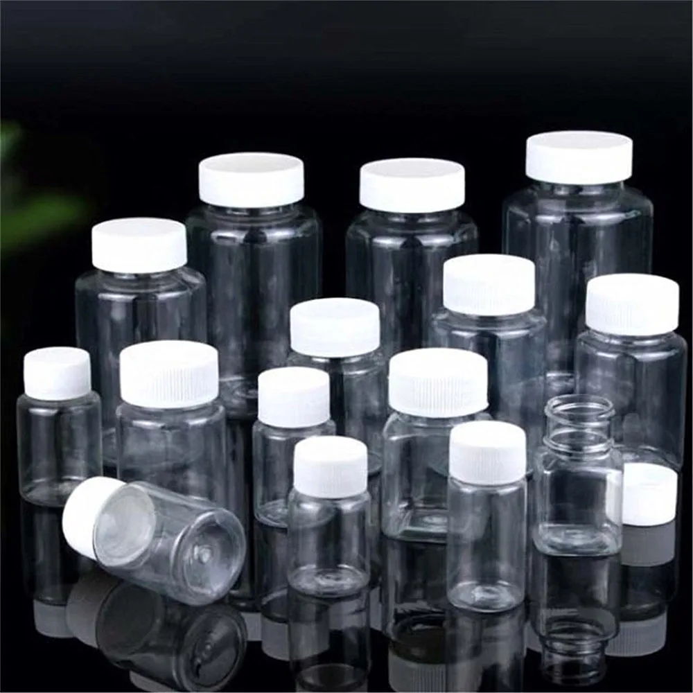 New 15ml/20ml/30ml/100ml Plastic PET Clear Empty Seal Bottle Solid Powder Medicine Pill Vial Container Refillable Packing Bottle
New 15ml/20ml/30ml/100ml Plastic PET Clear Empty Seal Bottle Solid Powder Medicine Pill Vial Container Refillable Packing Bottle