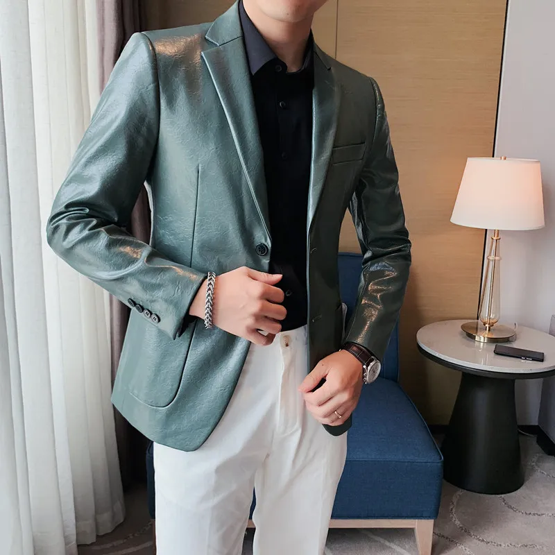 Men's Leather Suit Jacket Business Fashion Leather Jacket High Quality Pure Color Casual Slim Fit Brand clothing Leather Jacket
Men's Leather Suit Jacket Business Fashion Leather Jacket High Quality Pure Color Casual Slim Fit Brand clothing Leather Jacket