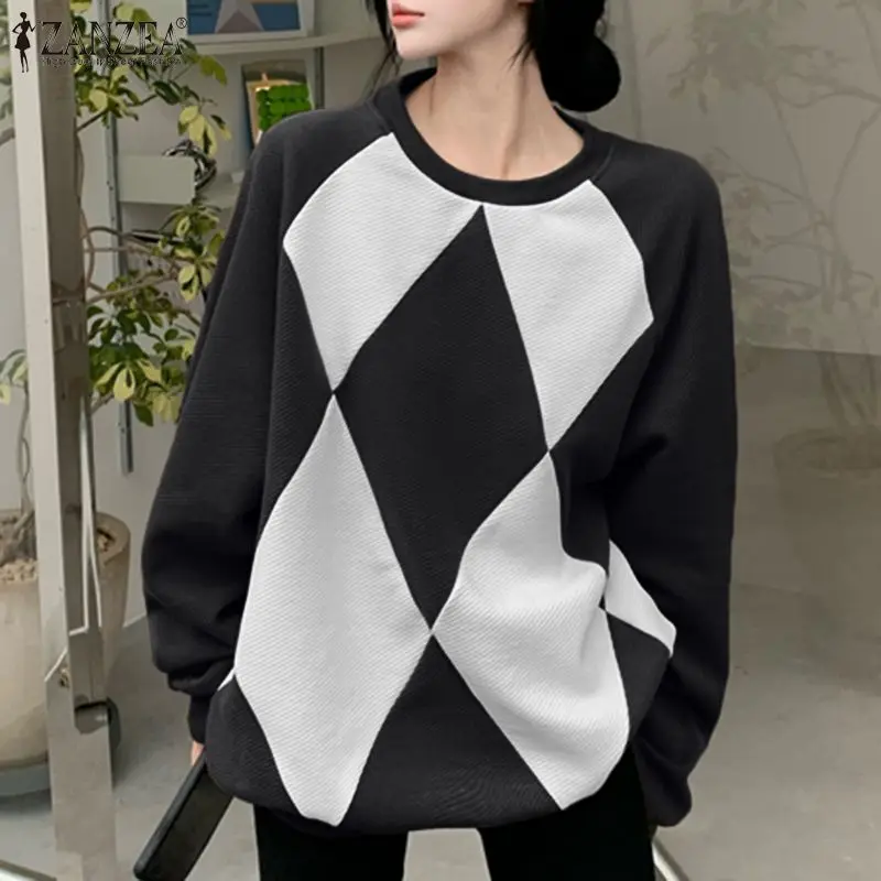 ZANZEA Spring O Neck Sweatshirt Lady Casual Long Sleeve Hoodies Women Oversize Printed Pullover 2022 Fashion Patchwork Baggy Top
ZANZEA Spring O Neck Sweatshirt Lady Casual Long Sleeve Hoodies Women Oversize Printed Pullover 2022 Fashion Patchwork Baggy Top