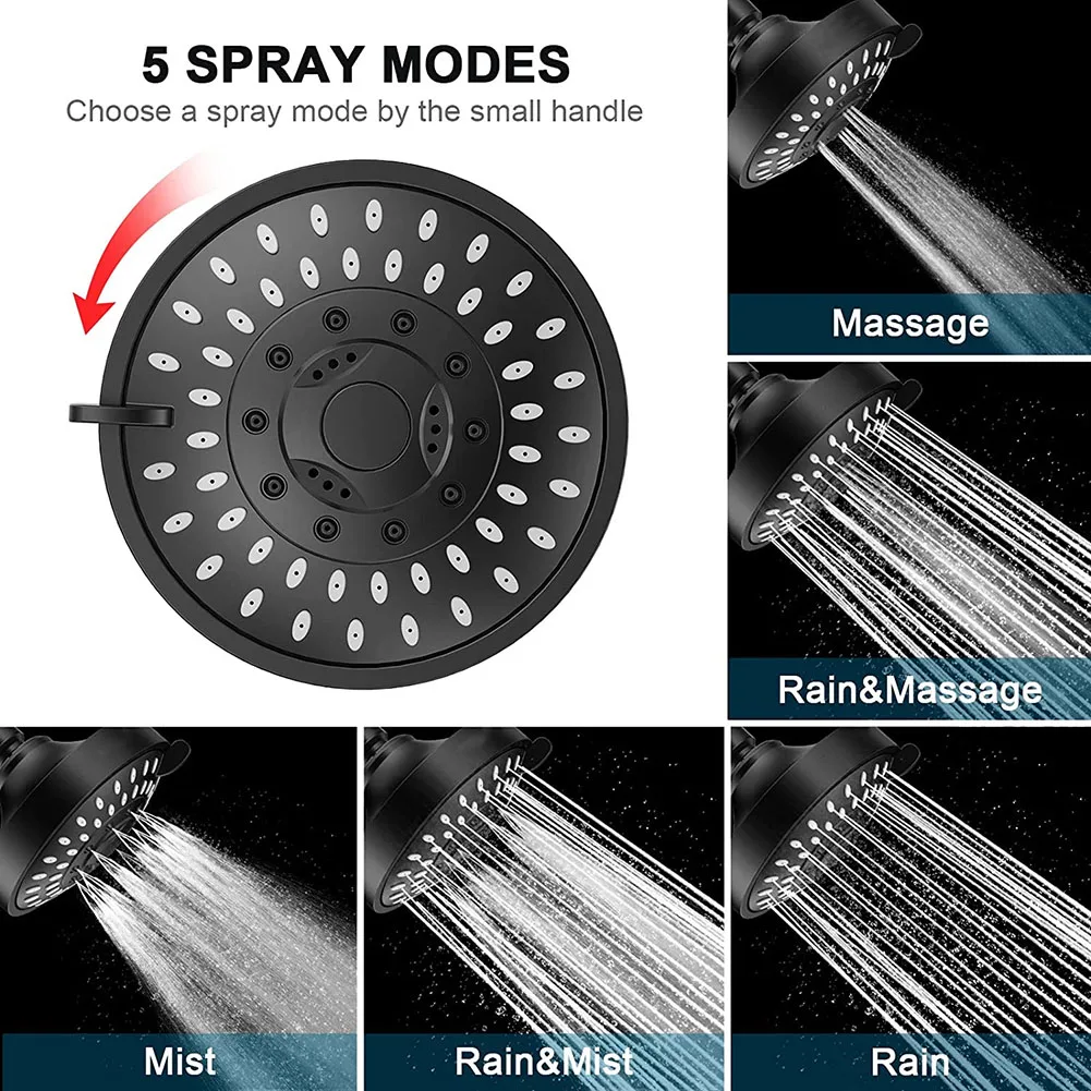 High Quality Hot Sale Durable Shower Head Spray Five-Speed Home Improvement Rotatable Water-Saving Bathroom Accessories
High Quality Hot Sale Durable Shower Head Spray Five-Speed Home Improvement Rotatable Water-Saving Bathroom Accessories
